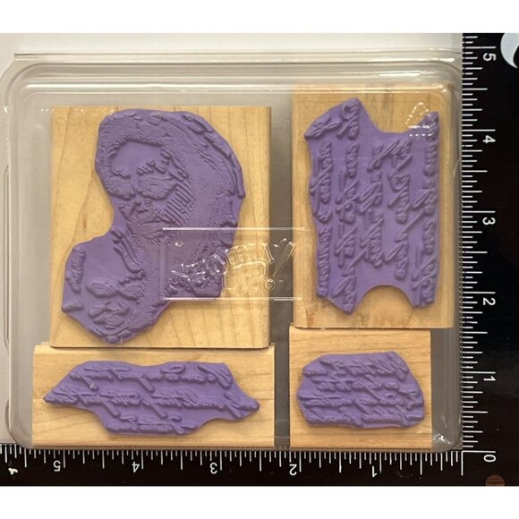 STAMPIN' UP! MOTHER & CHILD Wood Rubber Stamp SET MOTHER TERESA ABE LINCOLN - Picture 3 of 5